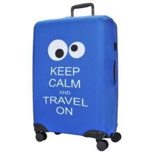 suitcase cover with eyes