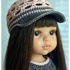 cap for dolls with visor