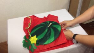 how to make a watermelon costume with your own hands