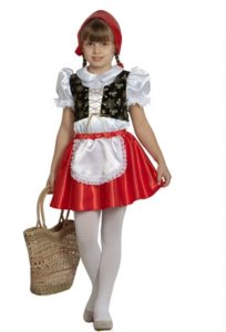 maliit na red riding hood costume para sa mga batang babae