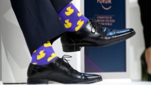 Purple men's socks 