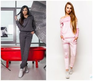 pink fashionable women's tracksuit