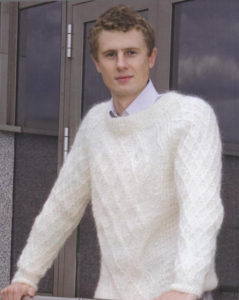 Men's white sweater 1