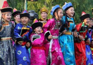 Buryat children's costume