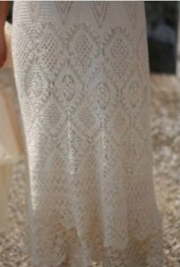 Bottom of a knitted sundress