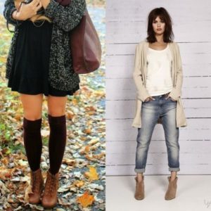 ankle boots with leg warmers