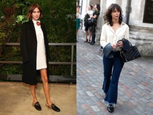 what to wear with fur loafers