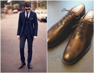 Brown men's oxfords