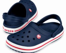 Blå Crocs sko