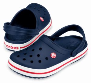 Zili Crocs apavi