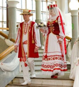 Modern Belarusian wedding suits