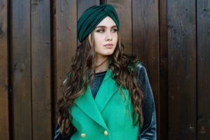 Turbante-turbante verde