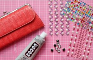 Bahan untuk hiasan dengan rhinestones