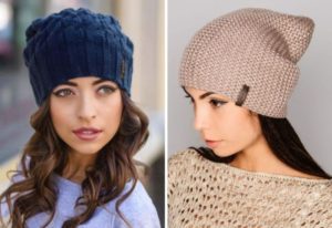 modelos de gorros de punto