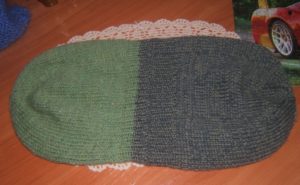 Beispiel 1: Gestrickte Doppelmütze