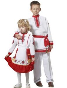 Children's Belarusian costumes