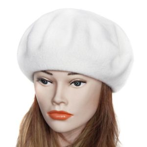 hvit beret