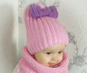 Pink beanie hat 1