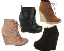 wedge ankle boots