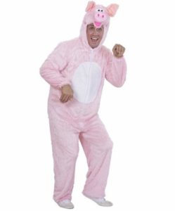 Costum de porc DIY pentru un adult