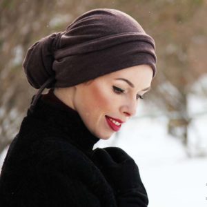 turban d'une écharpe d'hiver