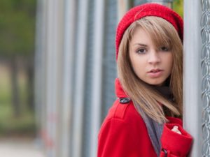 girl in a beret