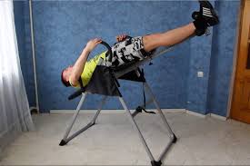 inversion table for spinal traction