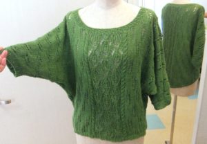 Maglione pipistrello verde chiaro