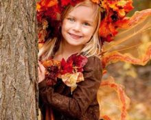 DIY autumn costume for girls