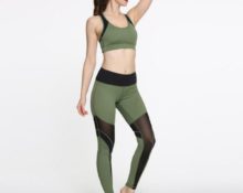 costum de yoga verde