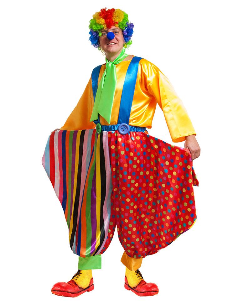 choosing a style for a men's clown costume