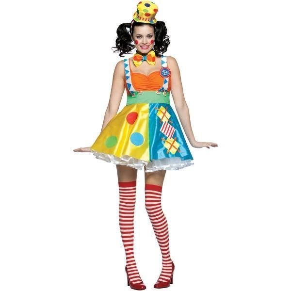 DIY women's clown costume