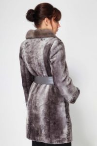 mouton fur coat