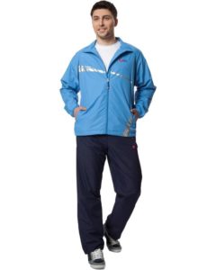 Herren-Trainingsanzug mit blauer Jacke