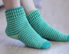 calcetines de crochet para principiantes