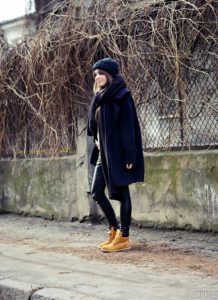 Timberlands mit Leggings