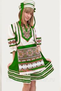 Green Belarusian suit