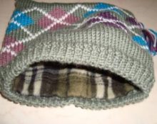 how to sew a lining to a knitted hat