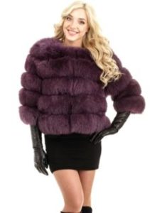 Short fur coat