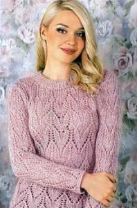 Women's soft pink sweater