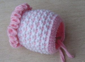 sombrero rosa de crochet para niñas 