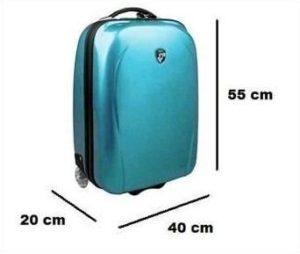 turquoise suitcase