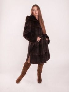 brown boots with fur coat