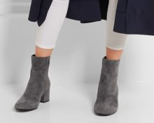 gray ankle boots