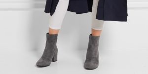 gray ankle boots