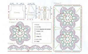 Patrón y diagramas para el gancho 6.