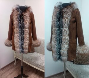 fur coat from an old sheepskin coat