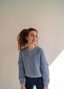 Übergroßer Pullover für Mädchen