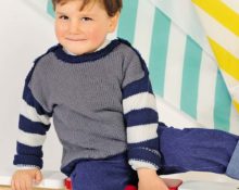 striped sweater para sa batang lalaki