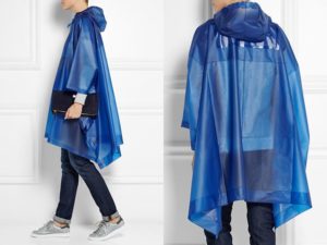 Impermeable blau